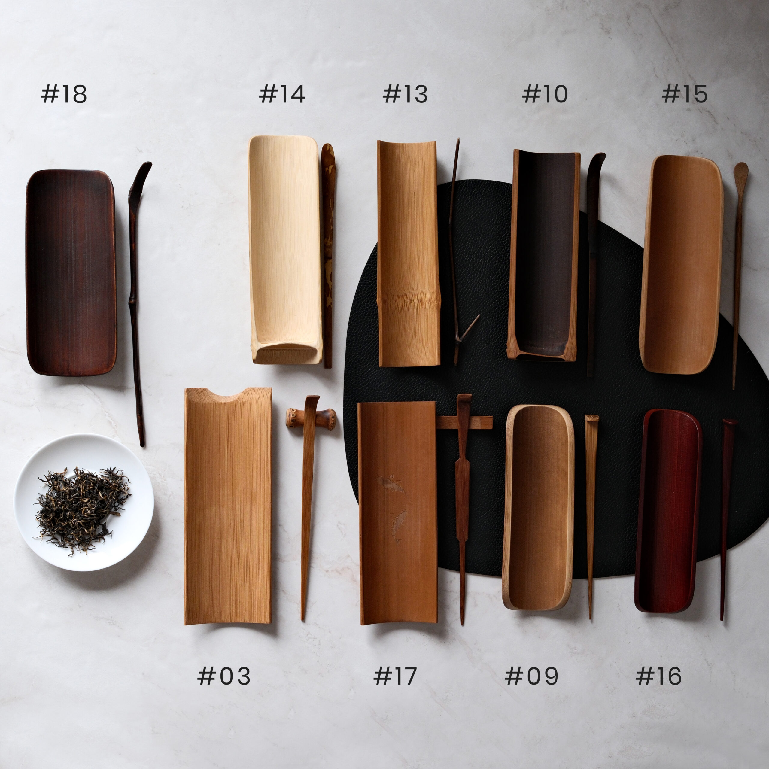 High-quality TEA ACCESSORIES handcrafted from bamboo – stylishly combined in a bundle. Perfect for Gongfu Cha, mindful tea rituals, or as a gift - Image 4