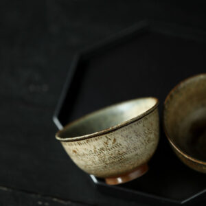 Handcrafted Ceramic Teacup – Dark Brown with Subtle Gray Sheen | An Elegant, Exceptional Highlight for Every Gong Fu Cha Tea Ceremony