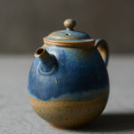 Handcrafted Teapot – Natural Yellow with Light Blue Glaze | Jingdezhen Porcelain | Aesthetic Harmony for Gong Fu Cha Ceremonies