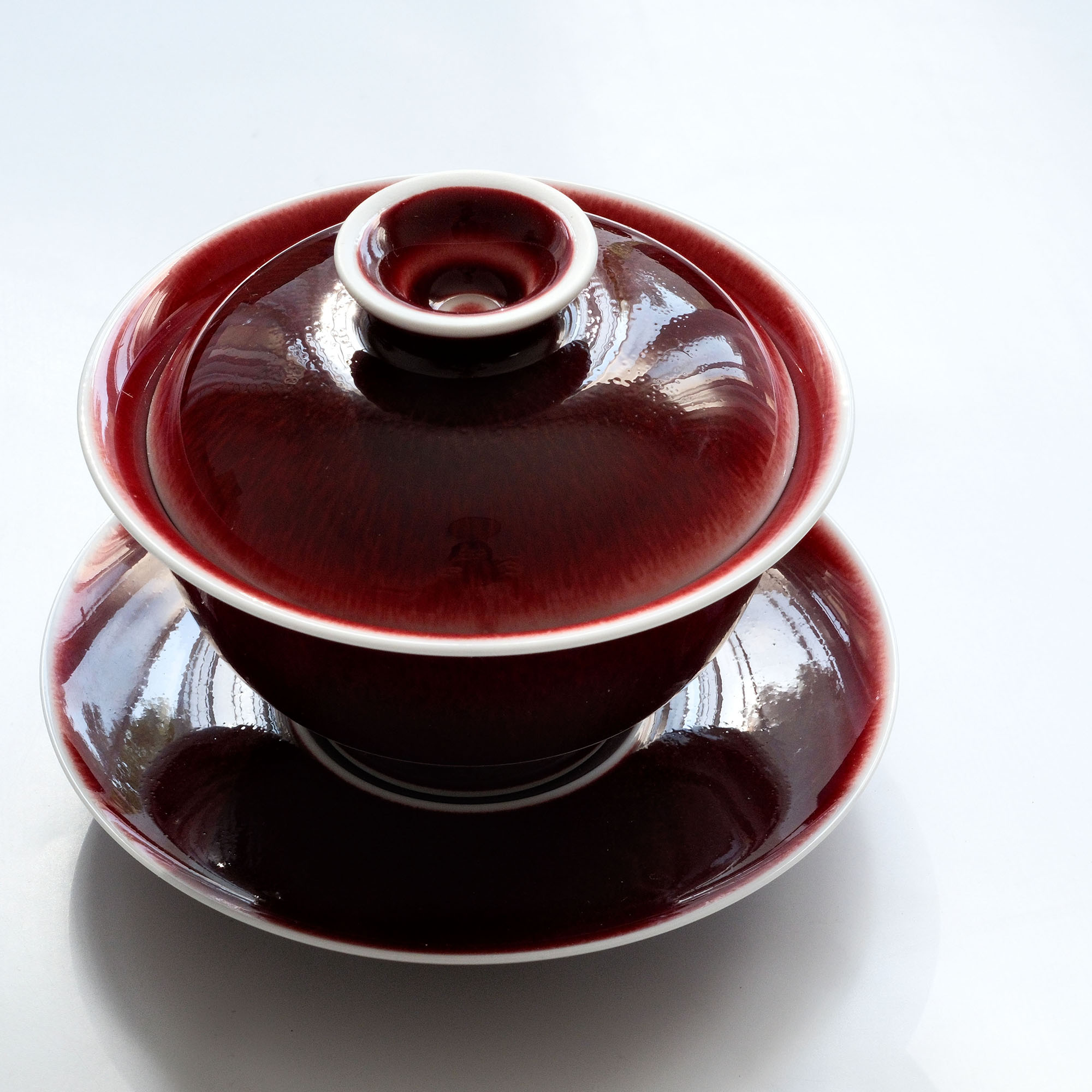 "Exclusive" Handmade Gaiwan – Chinese Red Lang-Yao | Unique Collector’s Piece for Tea Connoisseurs & Aesthetes