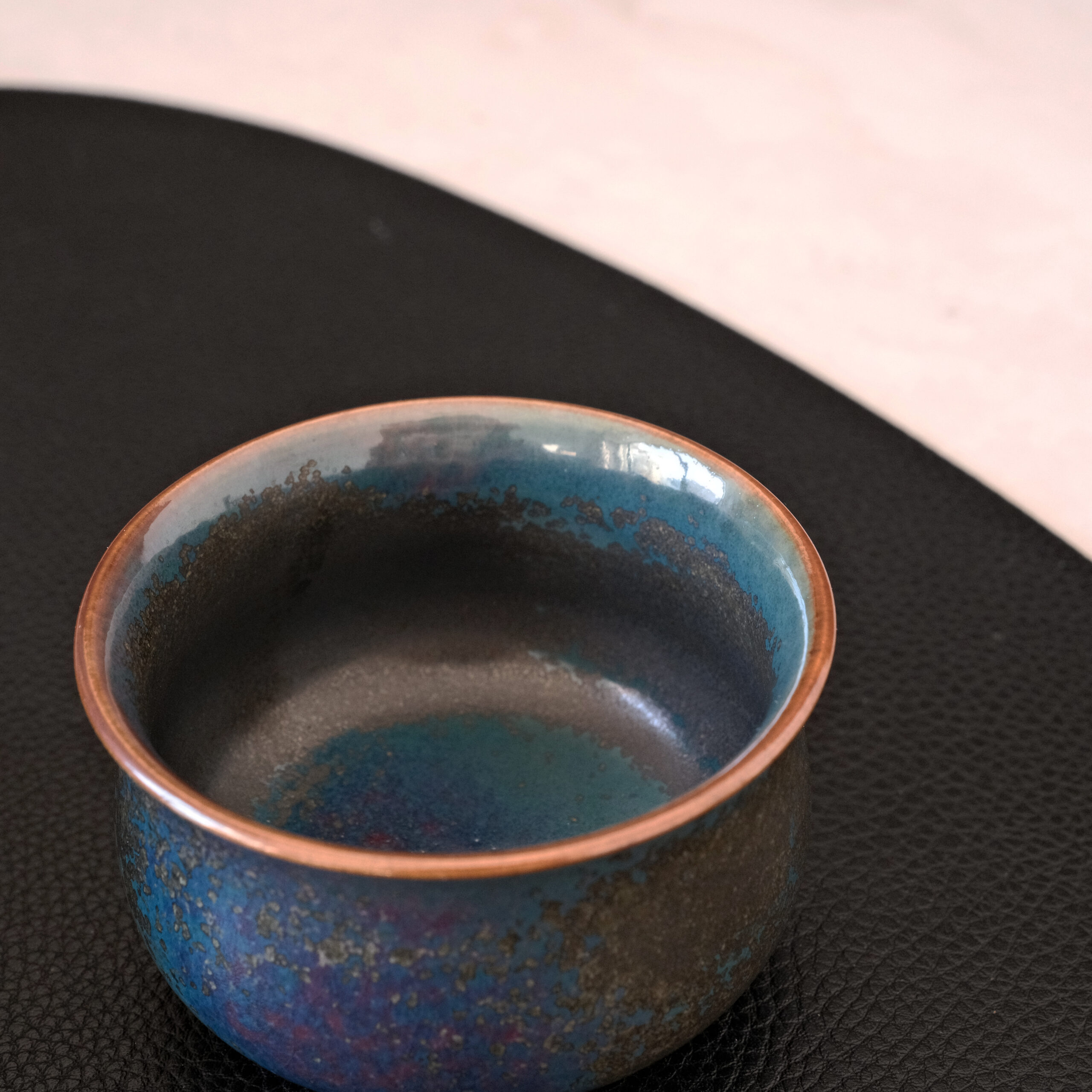 Kiln God's Gift – Handcrafted Jun Porcelain Tea Set, Color-Changing in Fire | Blue - Image 12